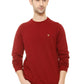 Allen Solly Men Casual Cotton Crew Neck, Regular Sweatshirt (Asstorgpm88973_Maroon_L)