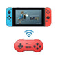 Asiproper SN30 retro trådlös Bluetooth Joystick gamepad controller för niondisk switch spelkonsol Android PC telefon Mac OS, röd