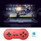 Asiproper SN30 retro trådlös Bluetooth Joystick gamepad controller för niondisk switch spelkonsol Android PC telefon Mac OS, röd